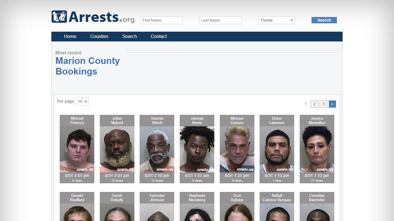 Marion County Arrests and Inmate Search